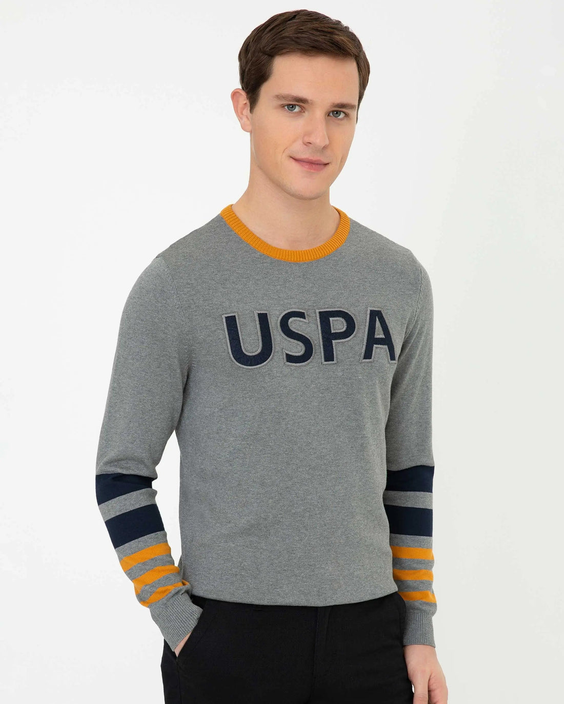 Light Grey Knitting Jumper - BEVAVA
