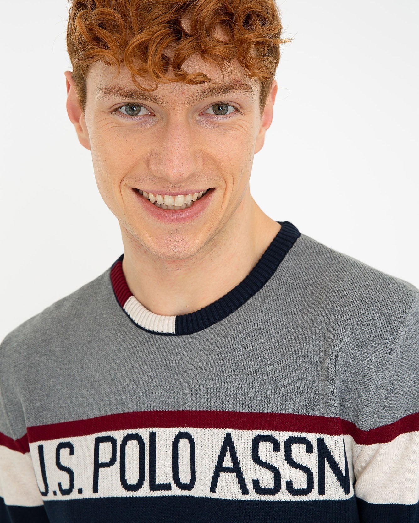 Light Grey Knitting Jumper U.S. Polo Assn.