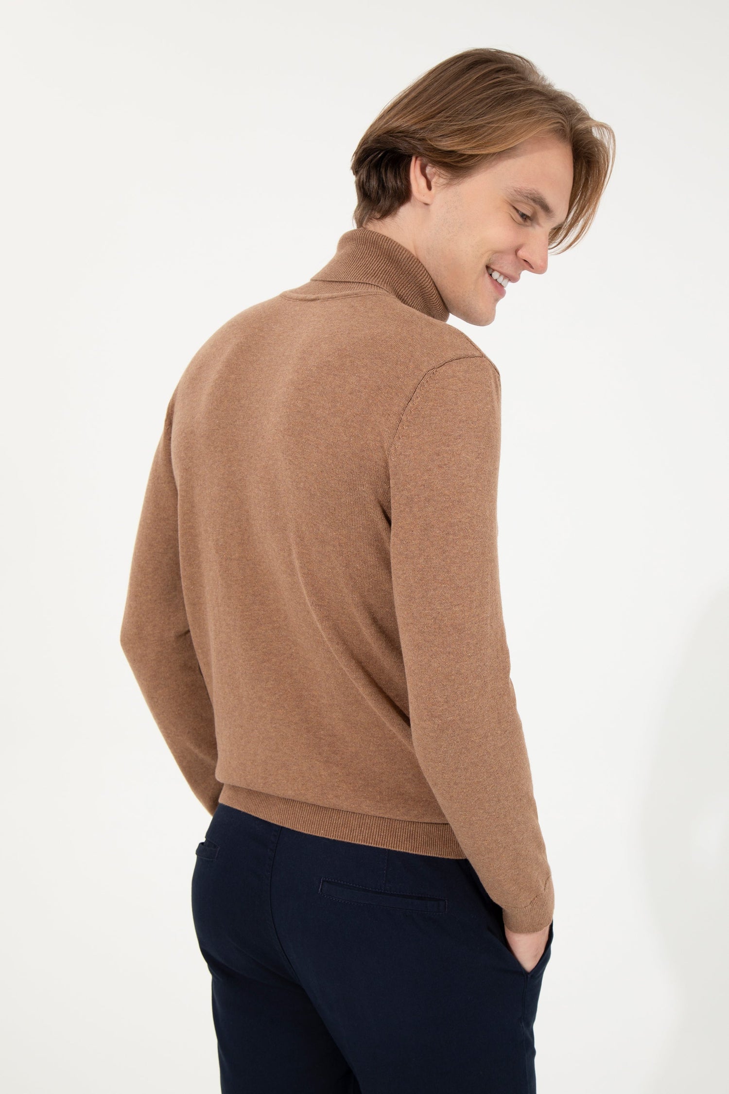 Brown Knitting Jumper U.S. Polo Assn.
