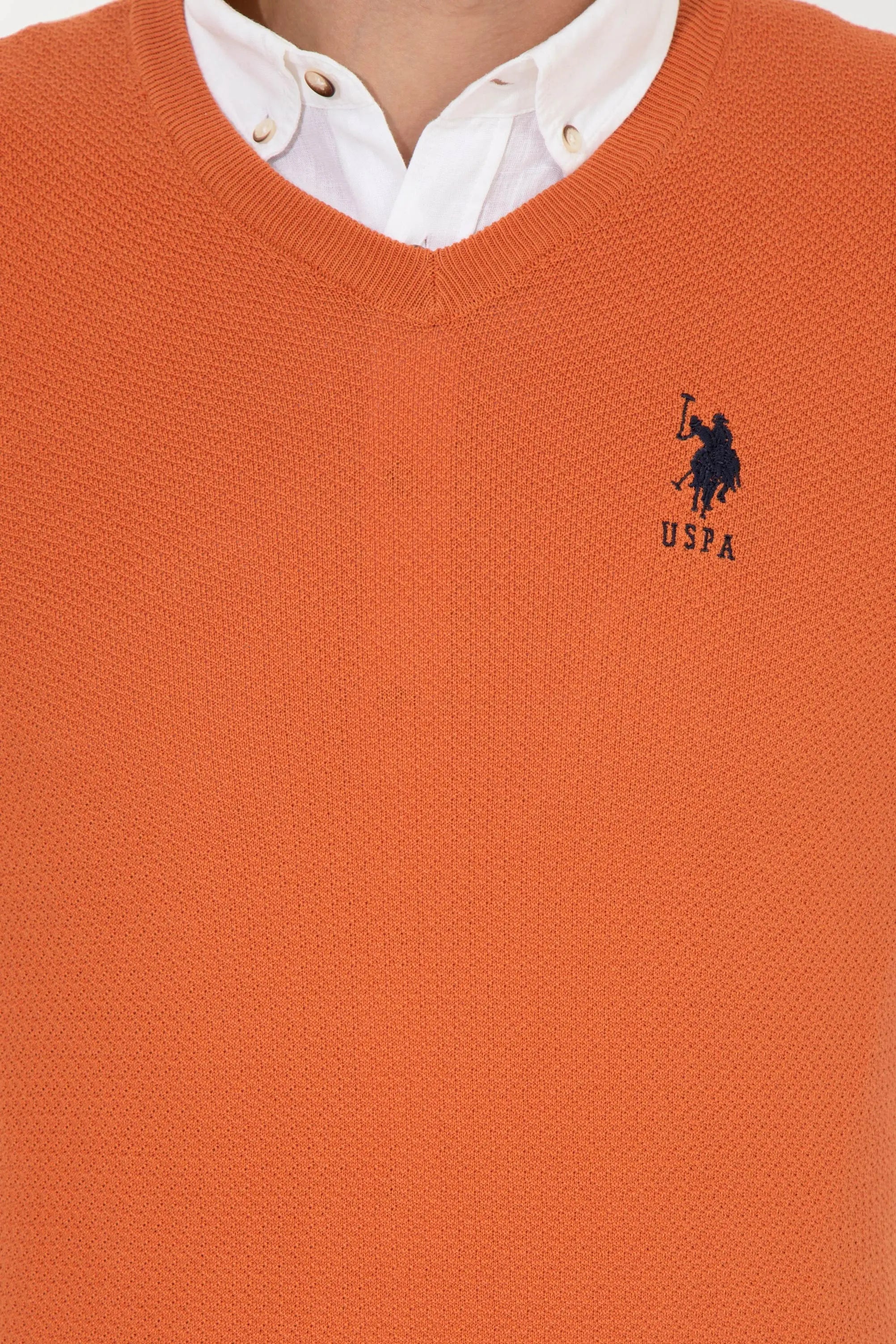 Orange Knitting Jumper - BEVAVA