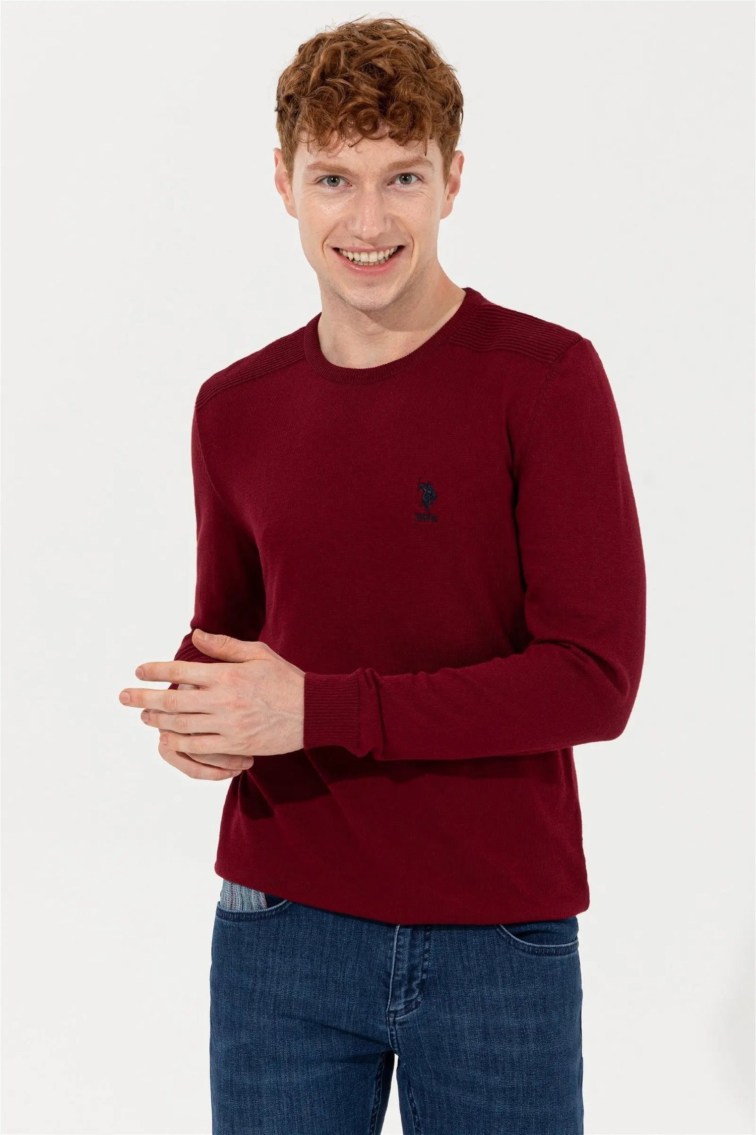 Red Knitting Jumper - BEVAVA