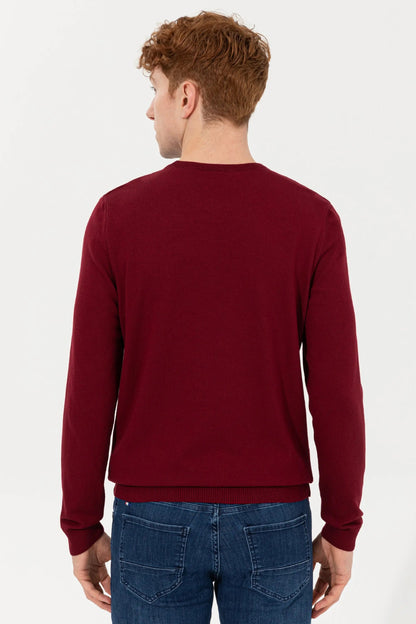 Red Knitting Jumper - BEVAVA
