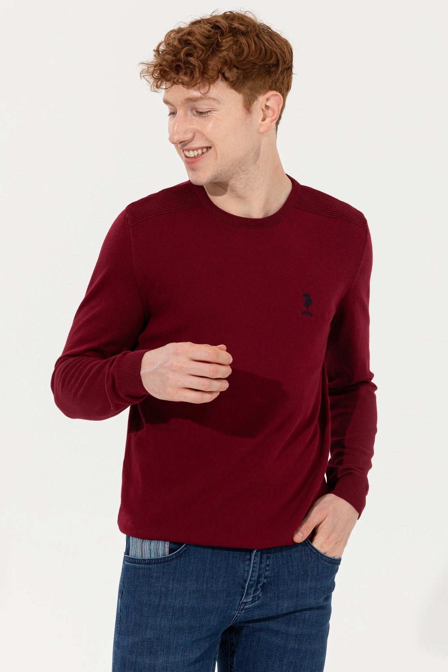 Red Knitting Jumper - BEVAVA
