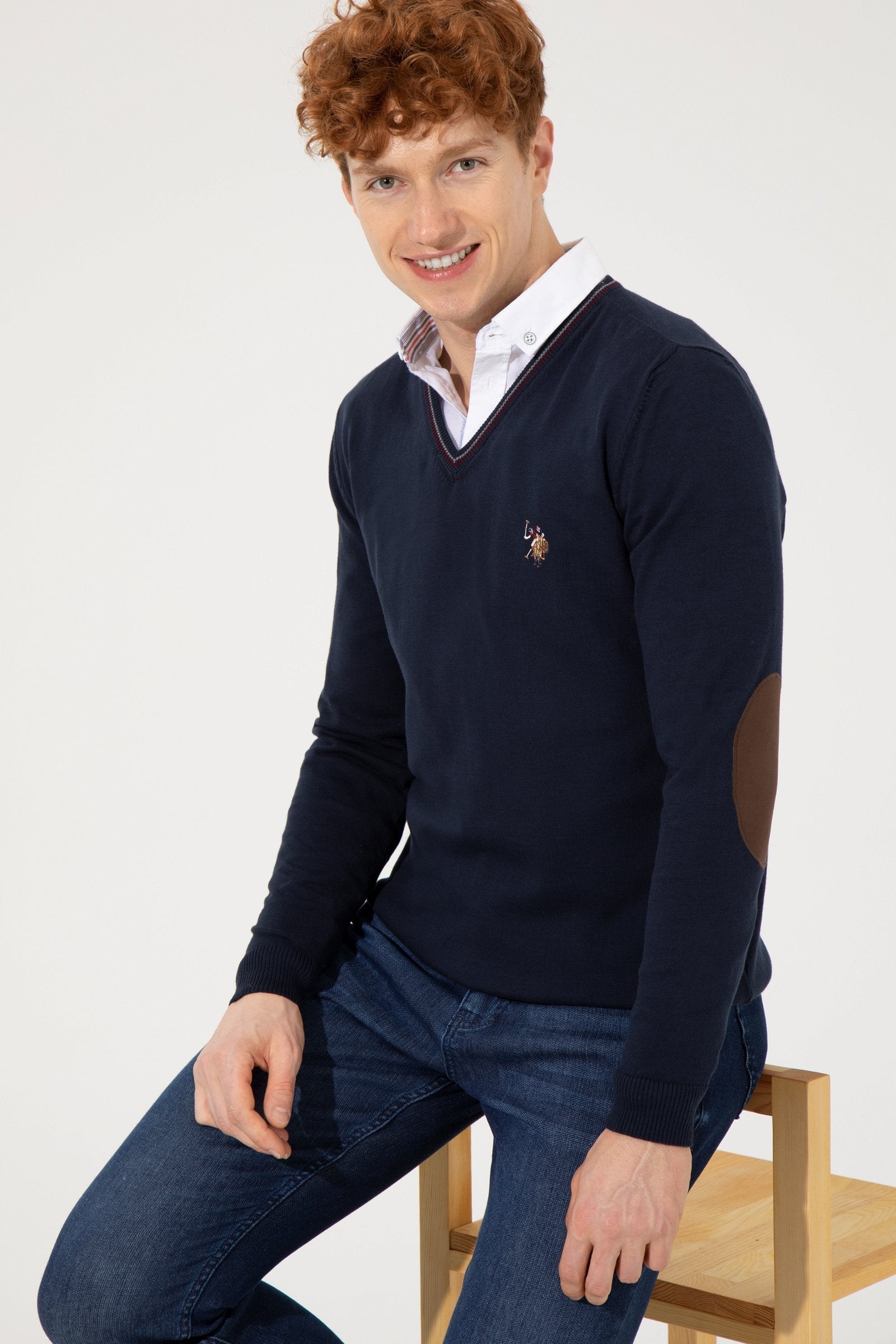 Dark Blue Knitting Jumper U.S. Polo Assn.