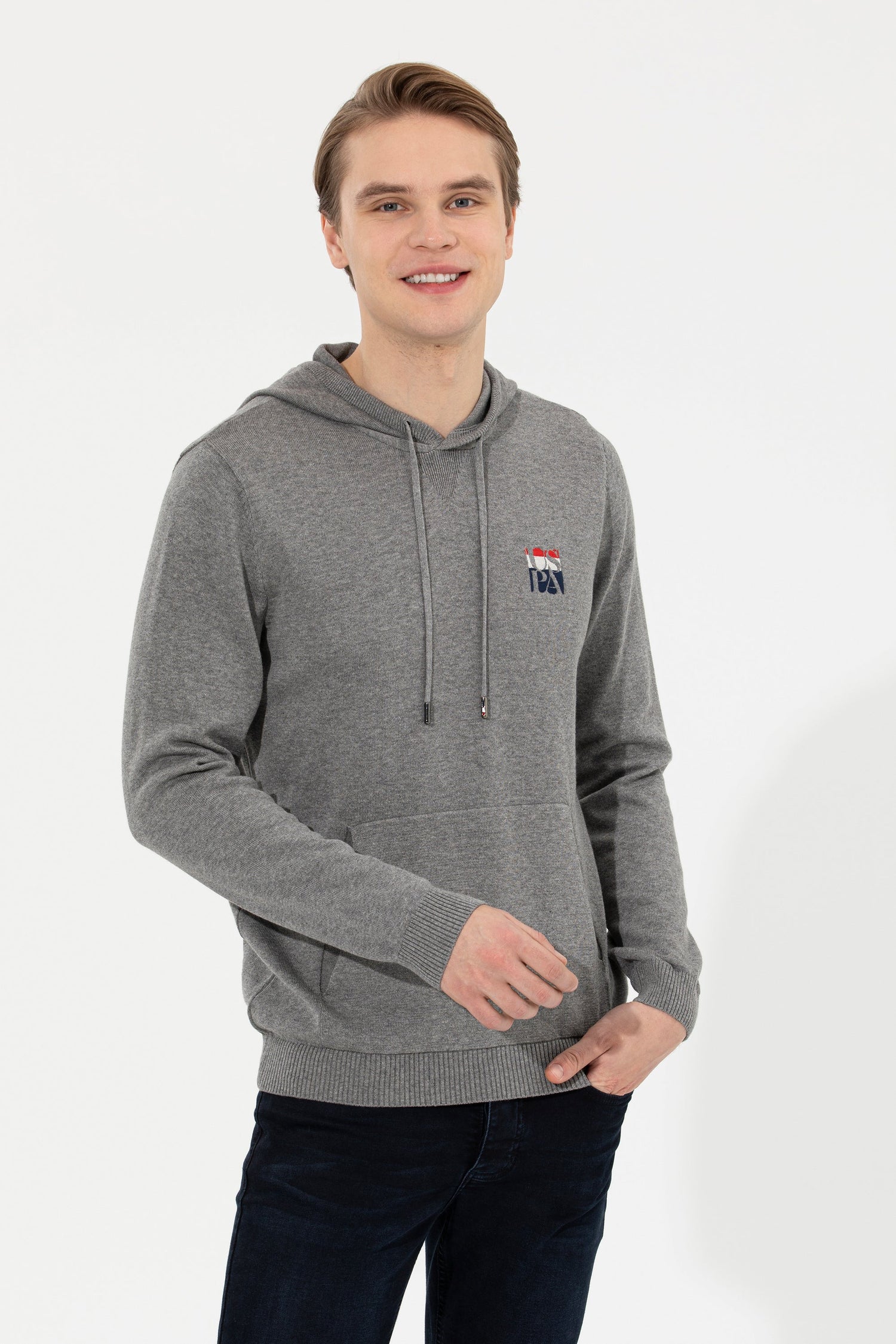 Light Grey Knitting Jumper U.S. Polo Assn.