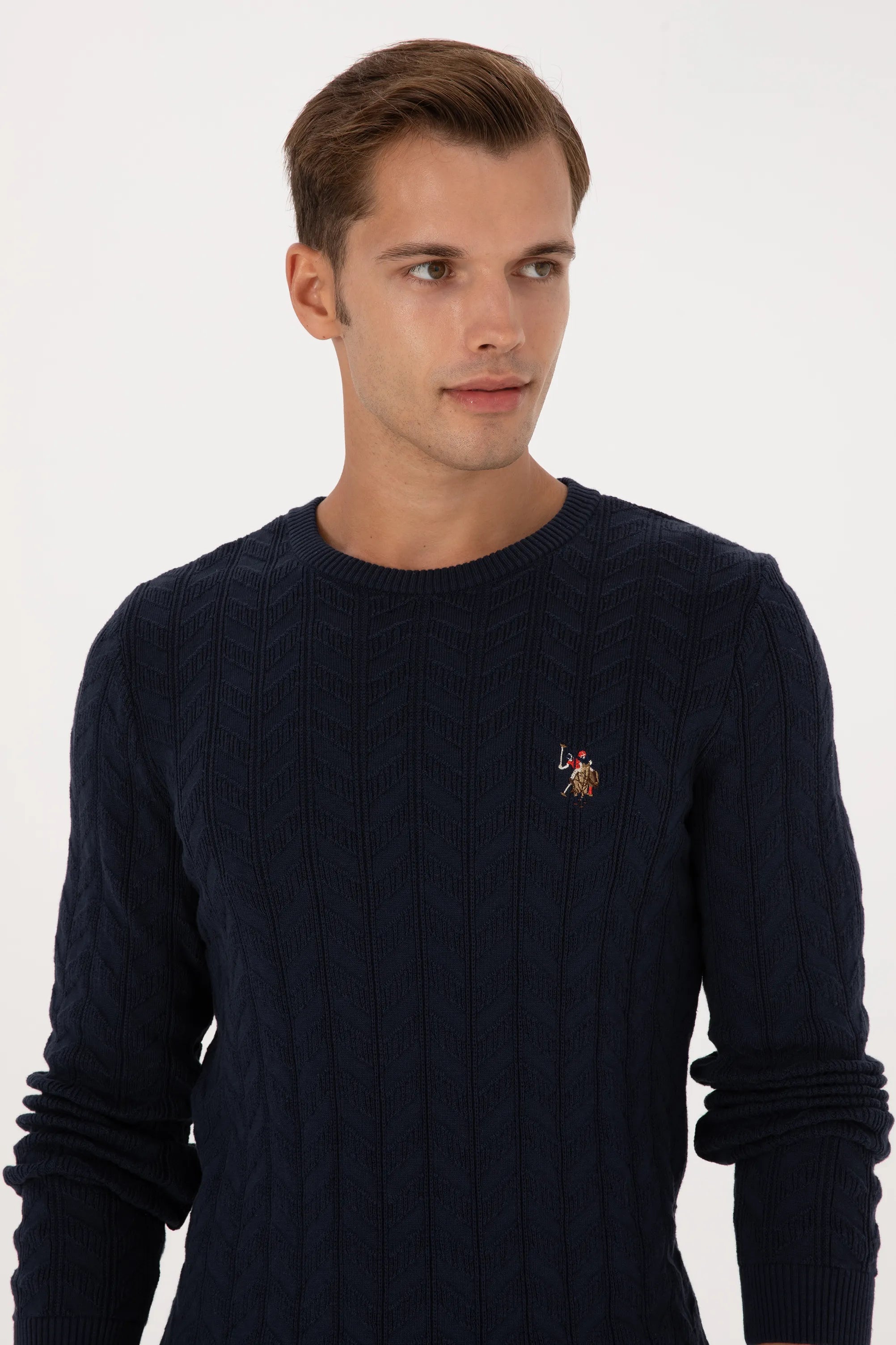 U.S. Polo Assn._Navy_Navy Knitted Pullover_G081SZ0TK0 2227375_VR033_02