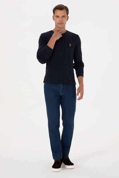 U.S. Polo Assn._Navy_Navy Knitted Pullover_G081SZ0TK0 2227375_VR033_04