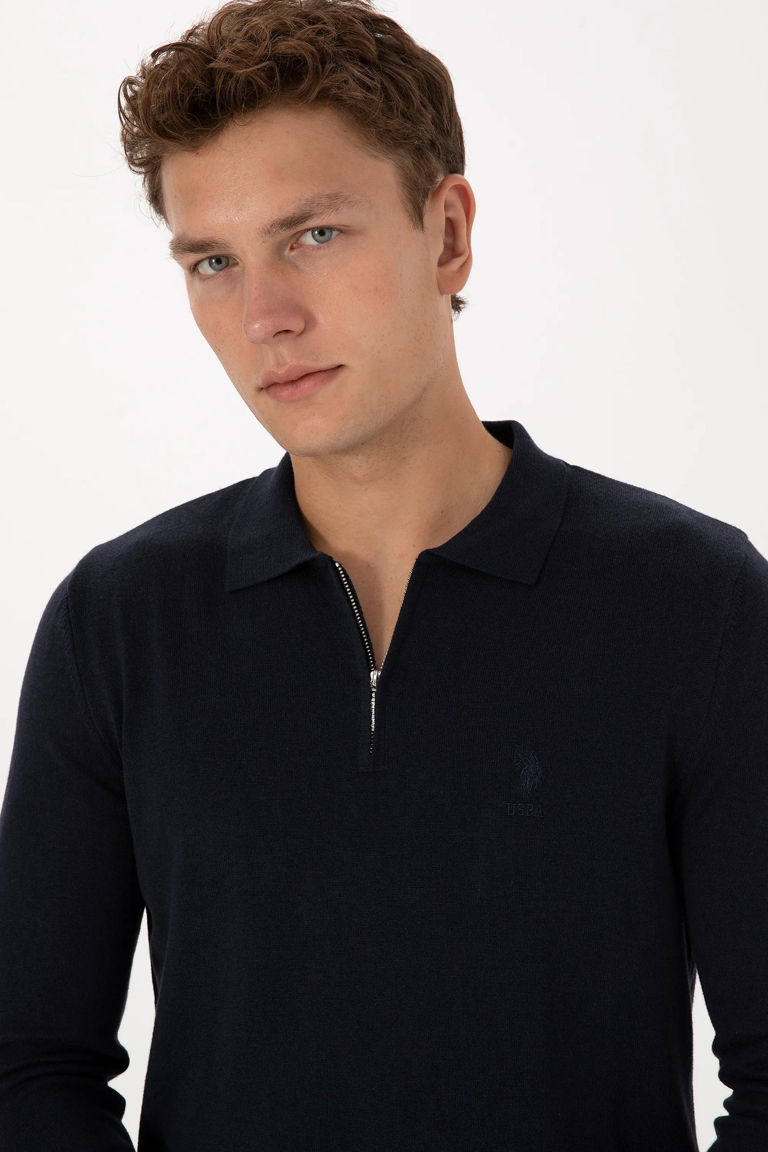 U.S. Polo Assn._Navy_Navy Pullover With Zipper_G081SZ0TK0 2236535_VR033_02