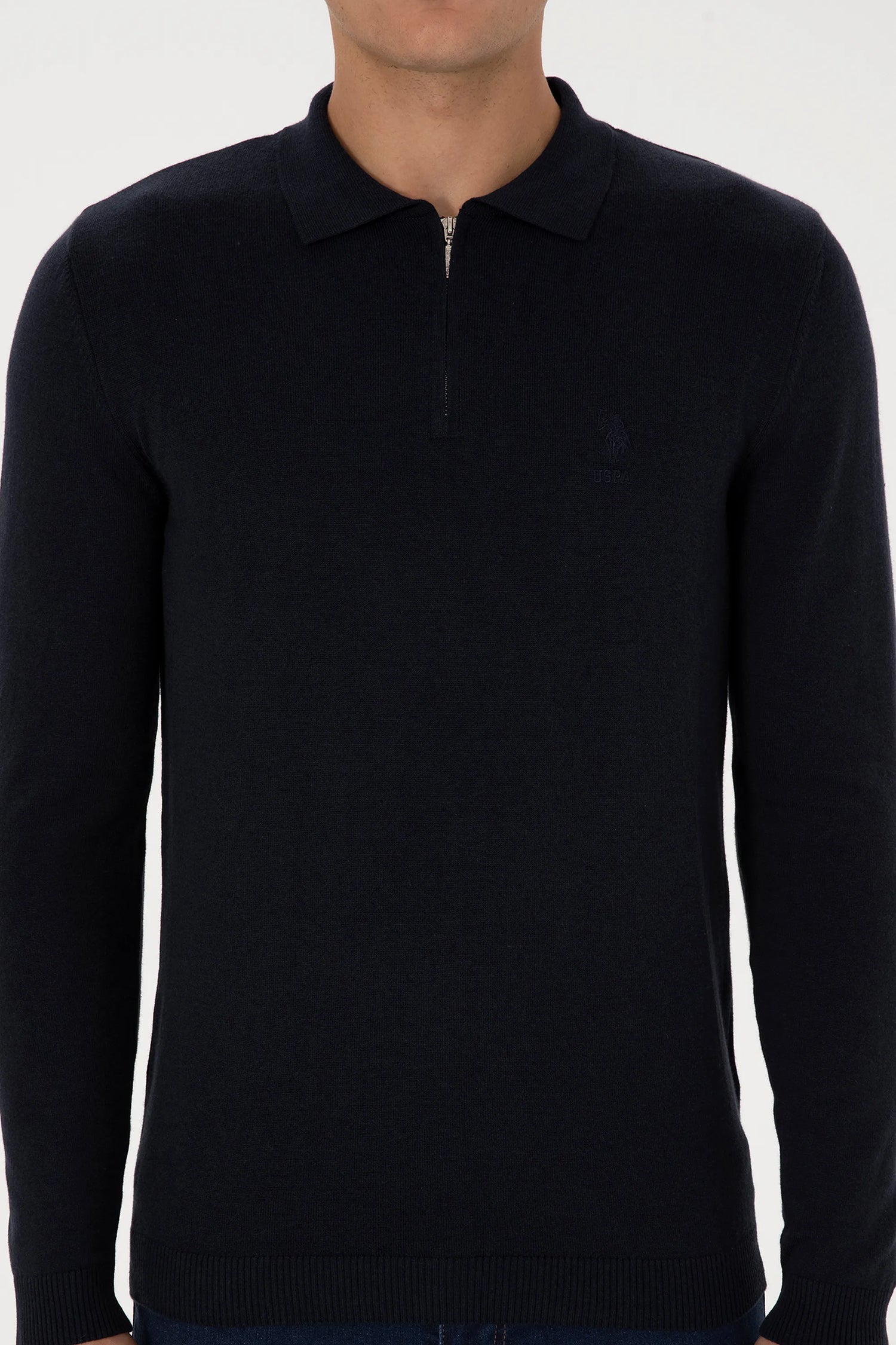 U.S. Polo Assn._Navy_Navy Pullover With Zipper_G081SZ0TK0 2236535_VR033_06