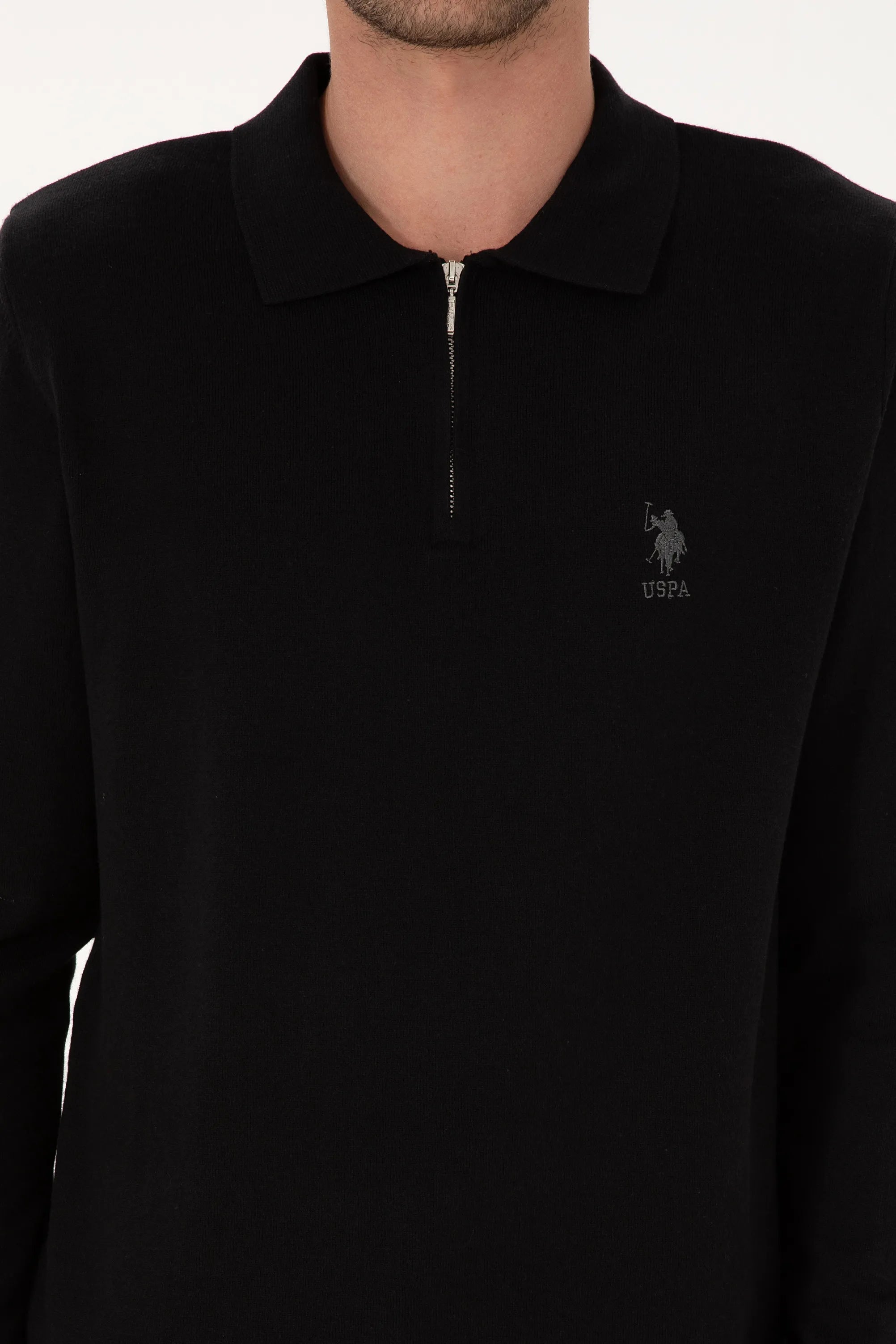 U.S. Polo Assn._Black_Black Pullover With Zipper_G081SZ0TK0 2236535_VR046_06