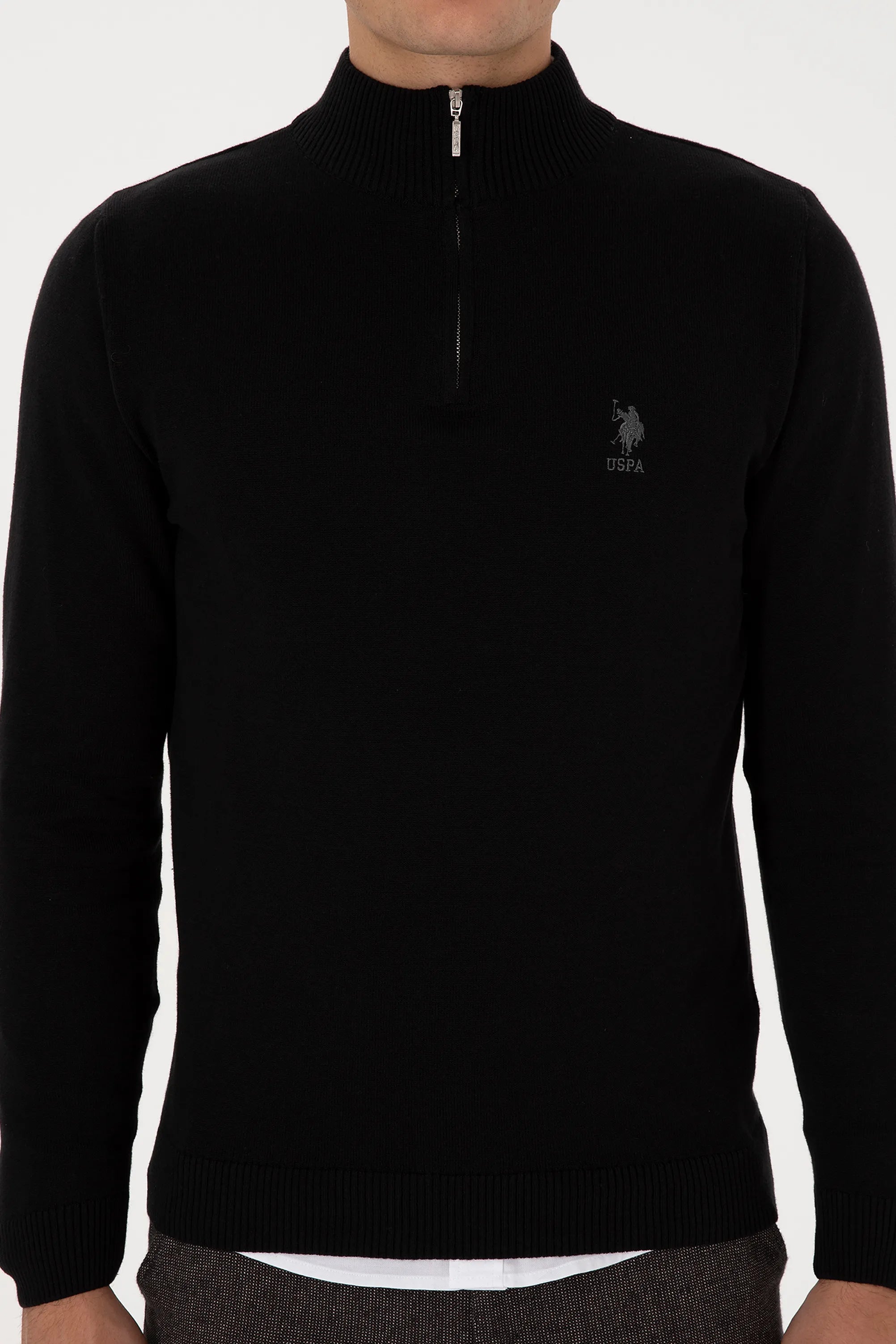 U.S. Polo Assn._Black_Black Pullover With Zipper_G081SZ0TK0 2334906_VR046_06