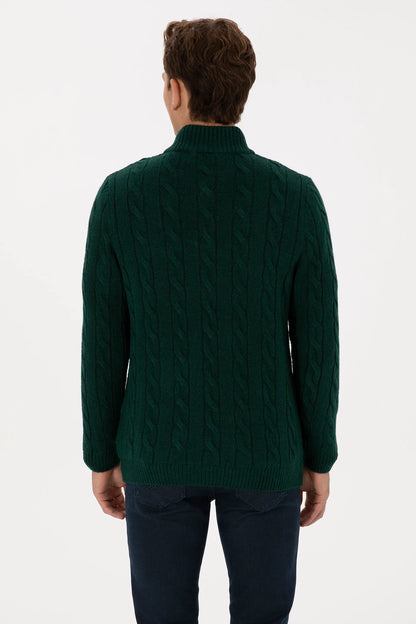 U.S. Polo Assn._Dark Green_Dark Green Sweater With Zipper_G081SZ0TK0 2335377_VR079_05