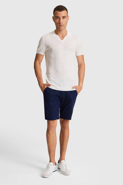 U.S. Polo Assn. Cream Men Cream Short Sleeve Knitted Polo Shirt SKU: G081SZ0TK0 PU-12925_VR071 Image 04