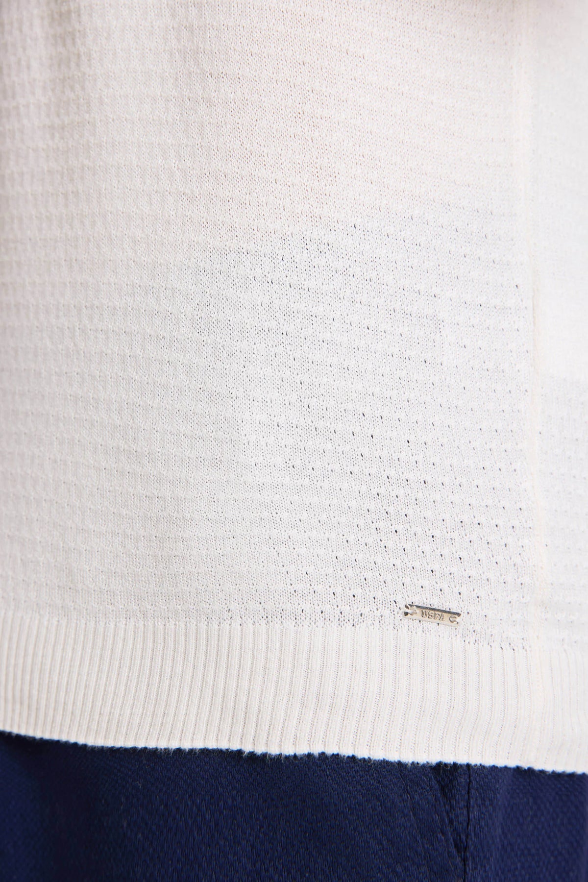 U.S. Polo Assn. Cream Men Cream Short Sleeve Knitted Polo Shirt SKU: G081SZ0TK0 PU-12925_VR071 Image 06