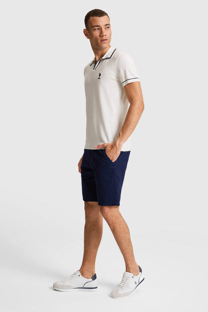 U.S. Polo Assn. Pearl Men Pearl Short Sleeve Tipped Collar Polo Shirt SKU: G081SZ0TK0 PU-9469_VR256 Image 04