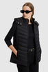 U.S. Polo Assn. Black Women Black Hooded Padded Vest SKU: G082GL0100 PU-13437_VR046 Image 01