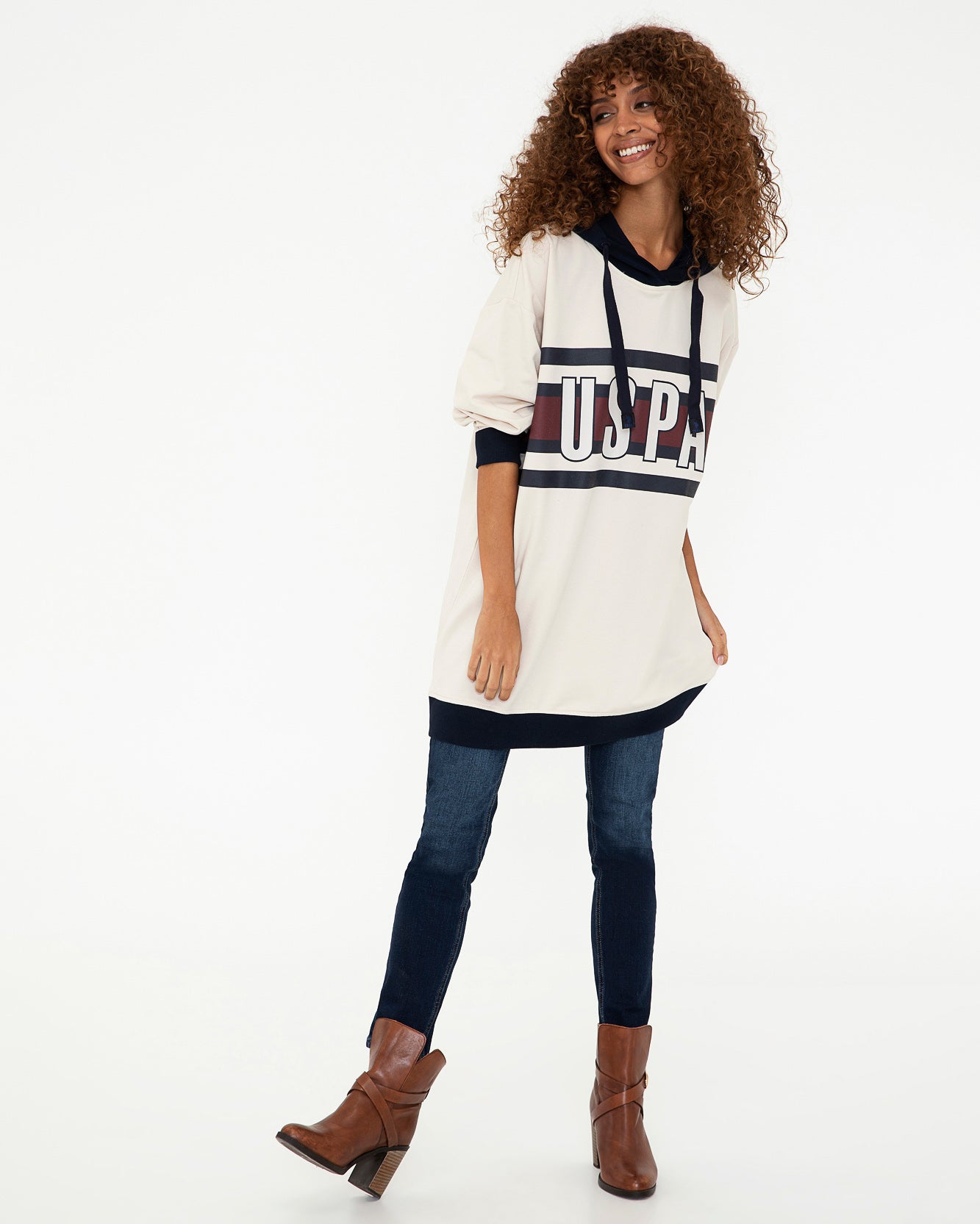 Beige Sweat Shirt U.S. Polo Assn.
