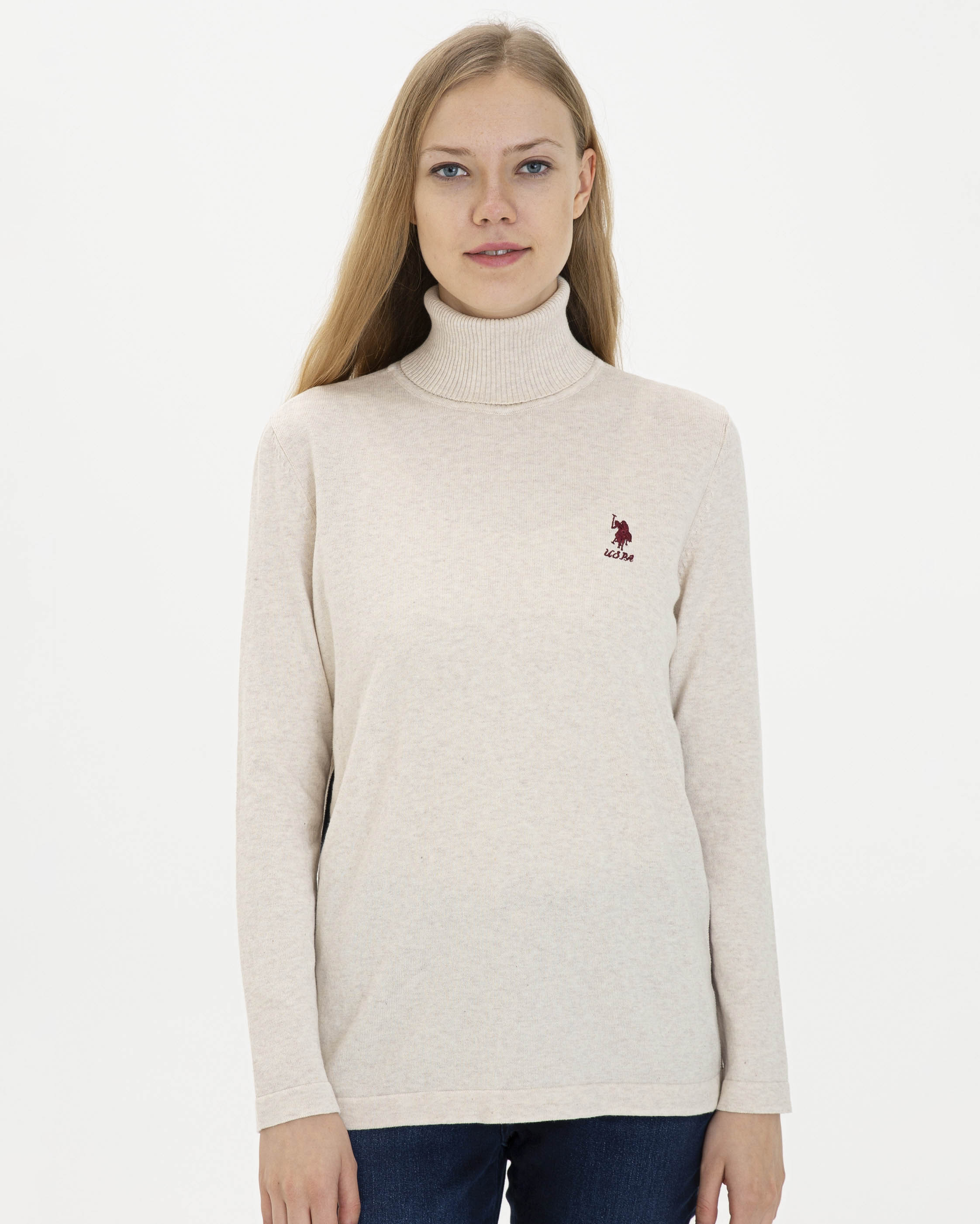 Beige Knitting Jumper U.S. Polo Assn.