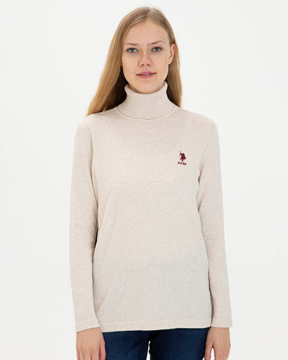 Beige Knitting Jumper U.S. Polo Assn.