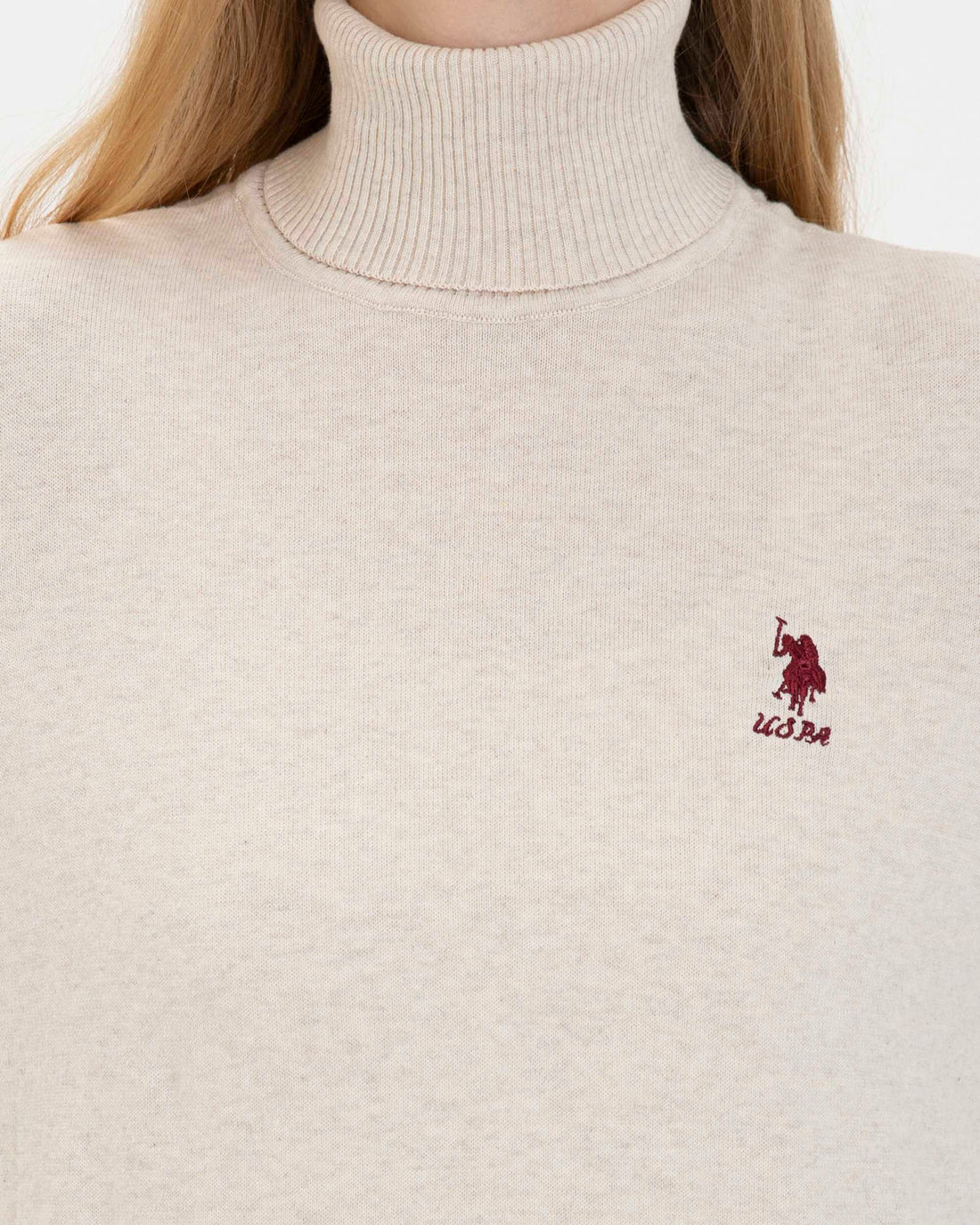 Beige Knitting Jumper U.S. Polo Assn.