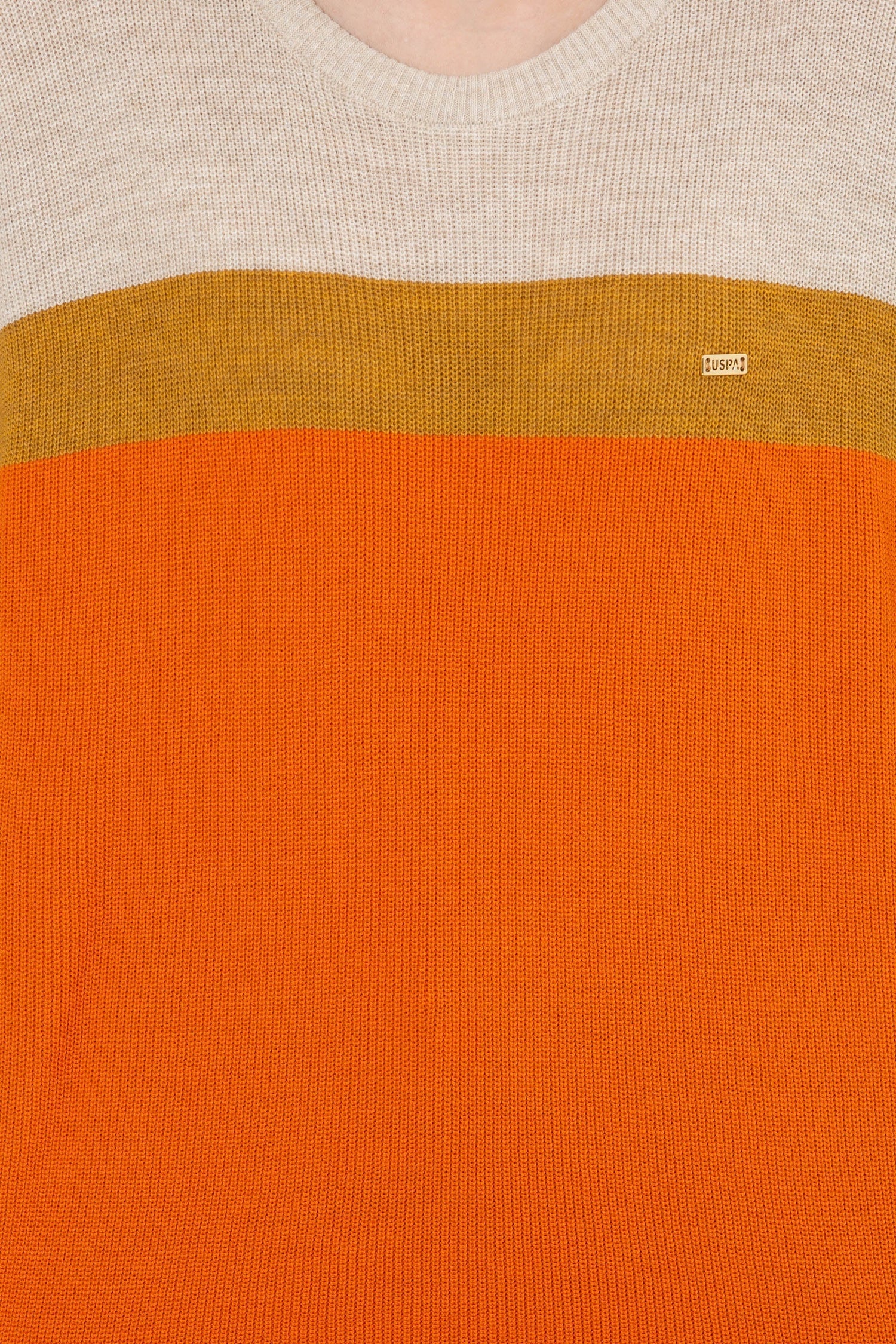 Orange Knitting Jumper U.S. Polo Assn.