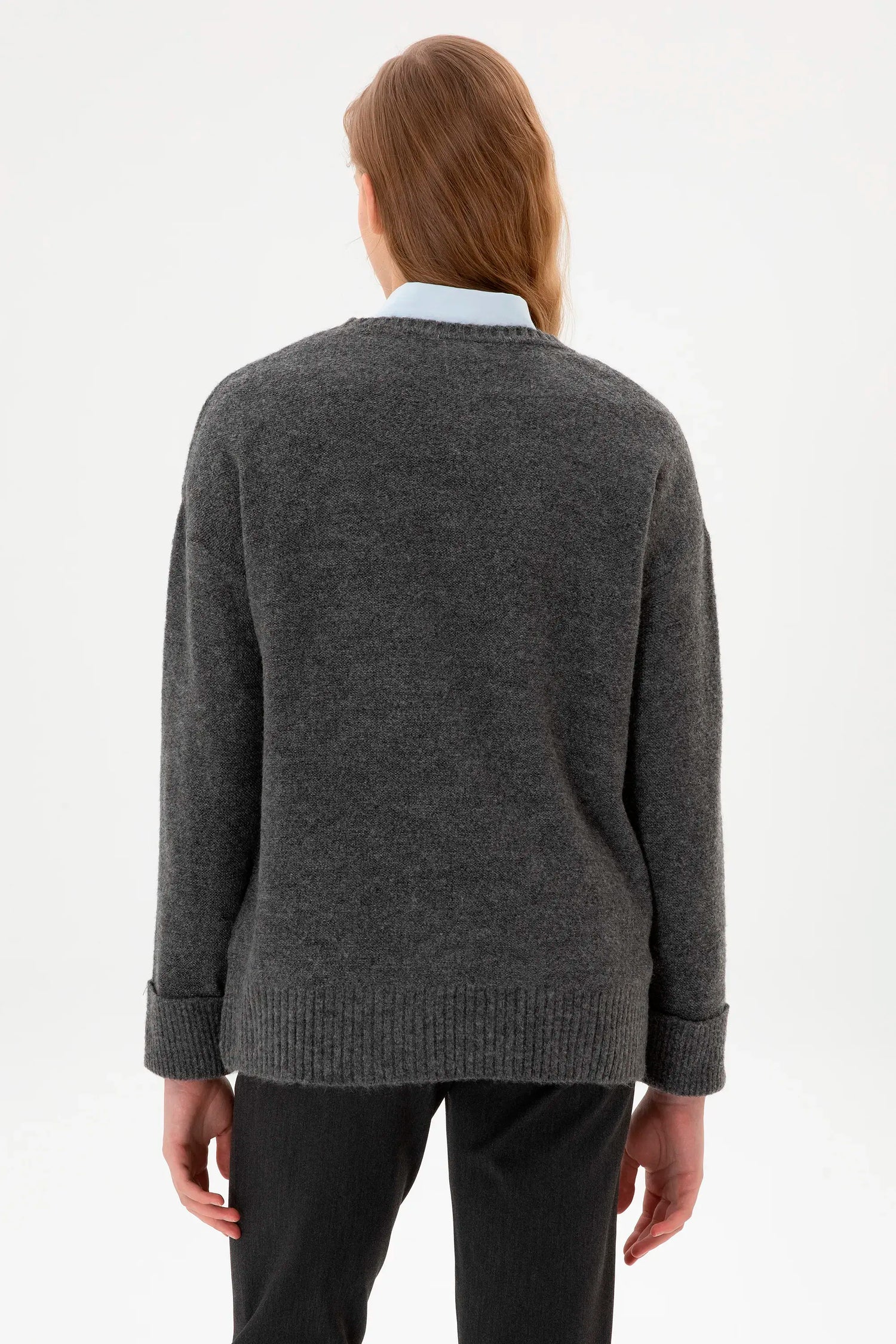 U.S. Polo Assn._Anthracite Mela_Anthracite Mela Knitting Jumper_G082GL0TK0 2228415_VR081_05