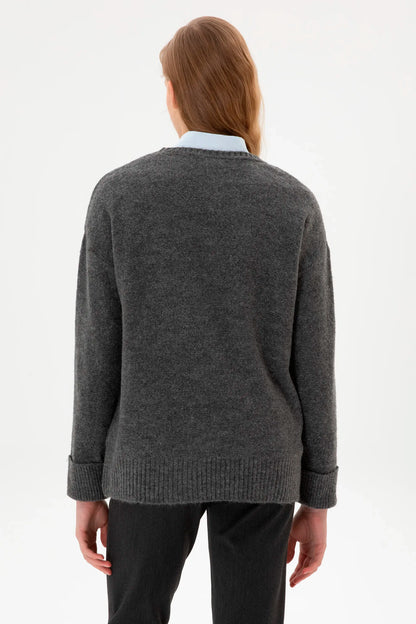 U.S. Polo Assn._Anthracite Mela_Anthracite Mela Knitting Jumper_G082GL0TK0 2228415_VR081_05