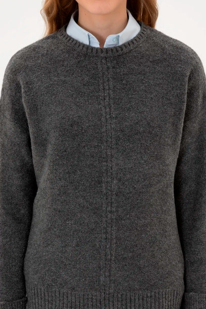 U.S. Polo Assn._Anthracite Mela_Anthracite Mela Knitting Jumper_G082GL0TK0 2228415_VR081_06