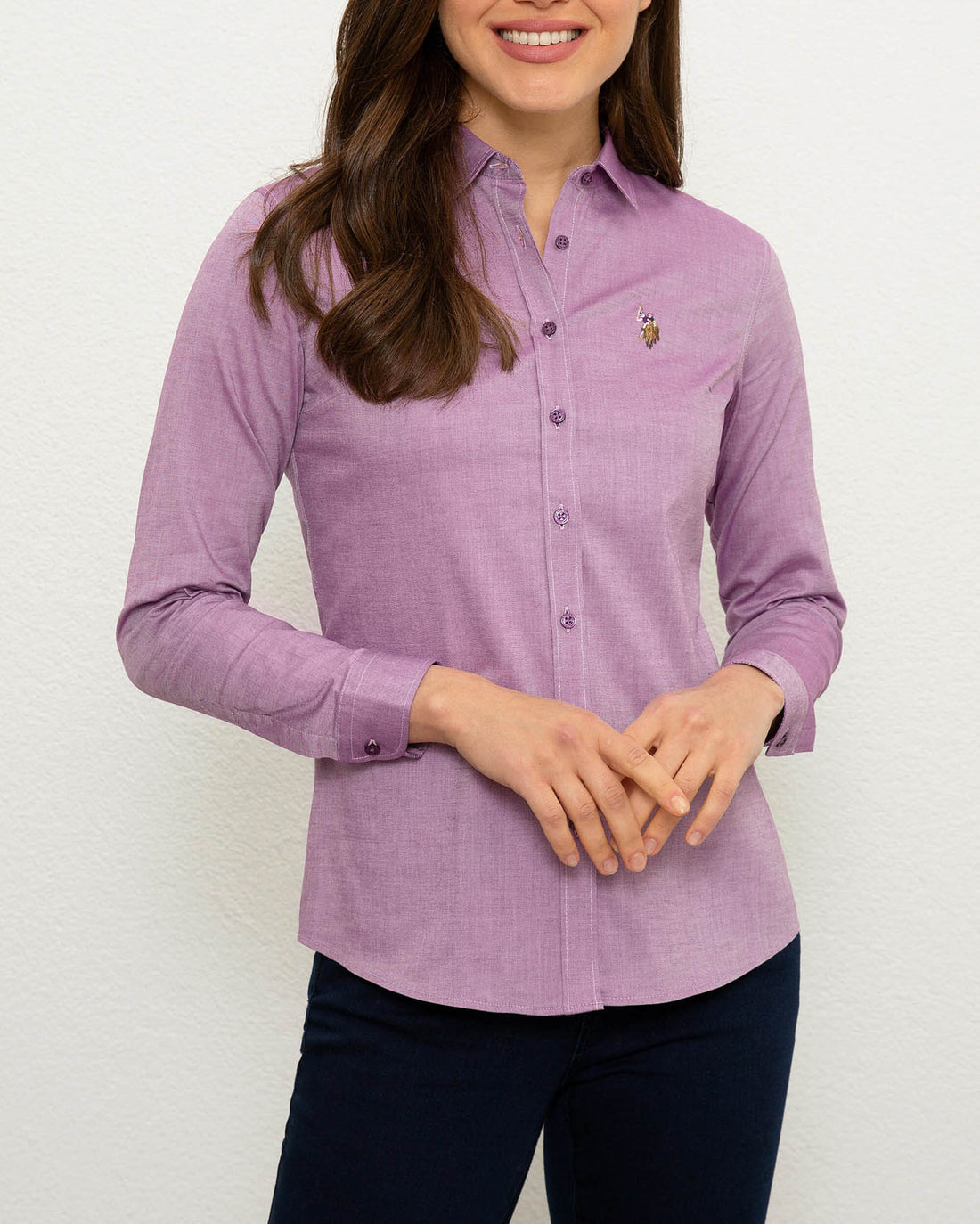 Fuchsia Shirt Long Sleeve U.S. Polo Assn.