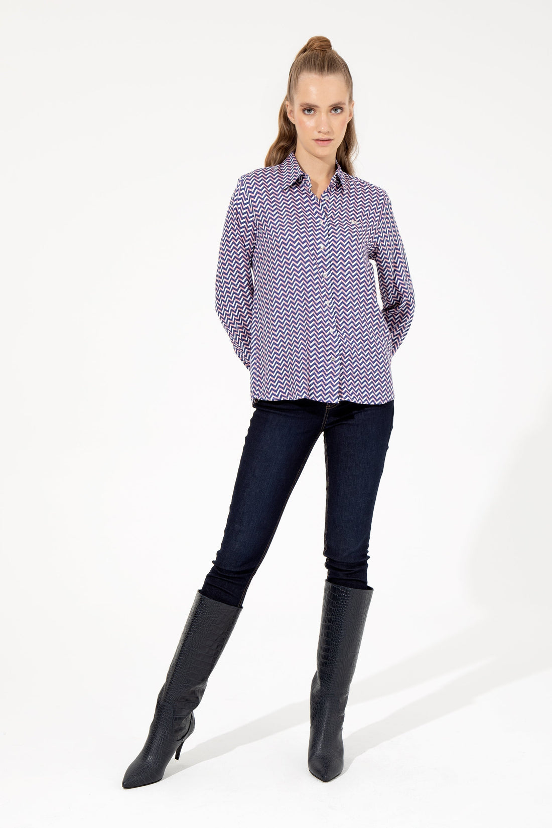 Mid Blue Shirt Long Sleeve U.S. Polo Assn.