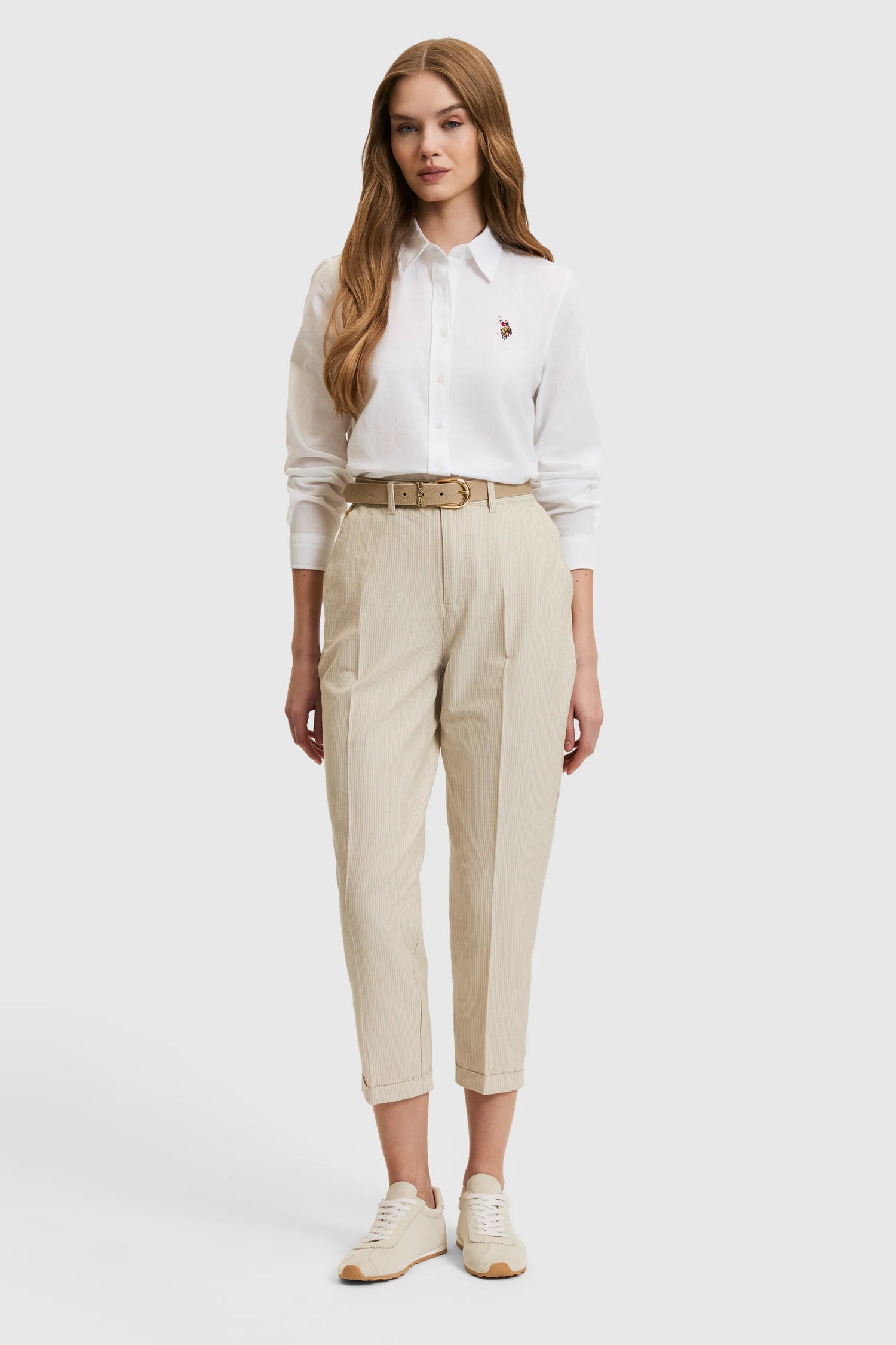 U.S. Polo Assn. White Women White Shirt Long Sleeve SKU: G082SZ0040 PU-8737_VR013 Image 05