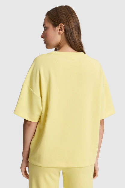 U.S. Polo Assn. Light Yellow Women Light Yellow Short Sleeve Relaxed Fit T-Shirt SKU: G082SZ0110 PU-12181_VR004 Image 05