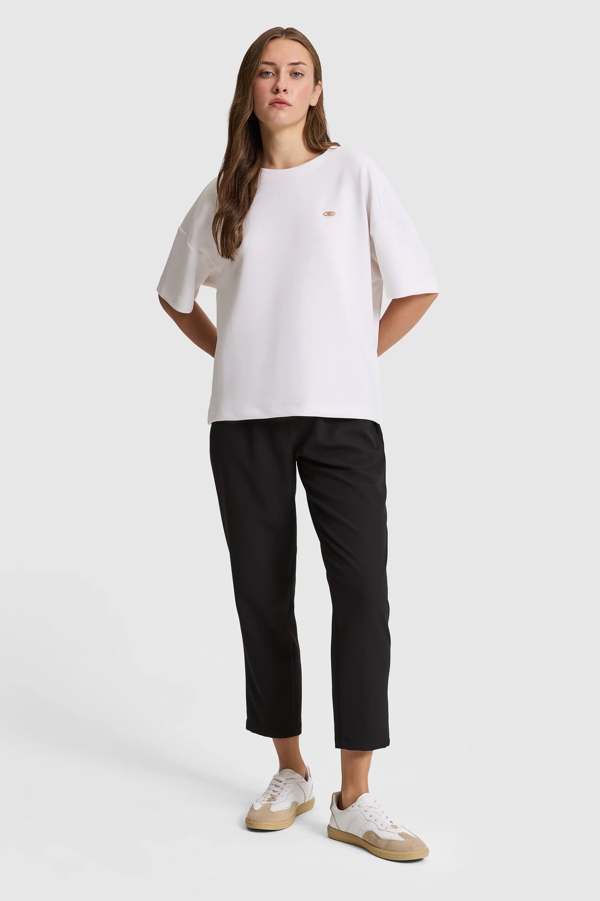 U.S. Polo Assn. White Women White Short Sleeve Relaxed Fit T-Shirt SKU: G082SZ0110 PU-12181_VR013 Image 04