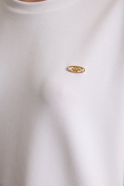 U.S. Polo Assn. White Women White Short Sleeve Relaxed Fit T-Shirt SKU: G082SZ0110 PU-12181_VR013 Image 06