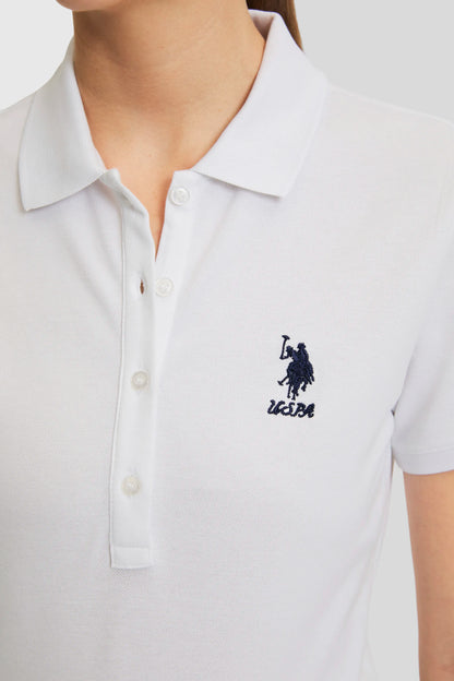 U.S. Polo Assn. White Women White Short Sleeve PiquŽ Polo Shirt SKU: G082SZ0110 PU-8814_VR013 Image 06