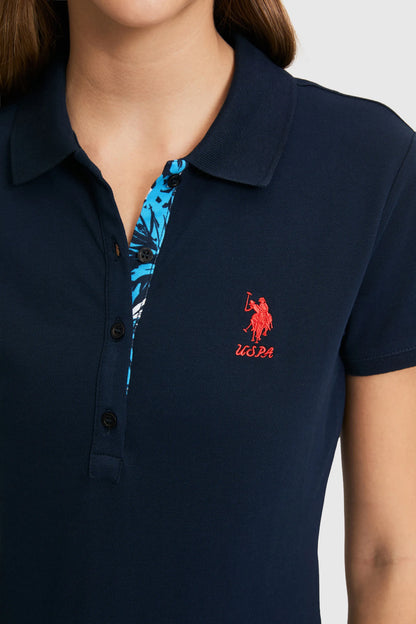 U.S. Polo Assn. Navy Women Navy Short Sleeve Fitted PiquŽ Polo Shirt SKU: G082SZ0110 PU-8814_VR033 Image 06
