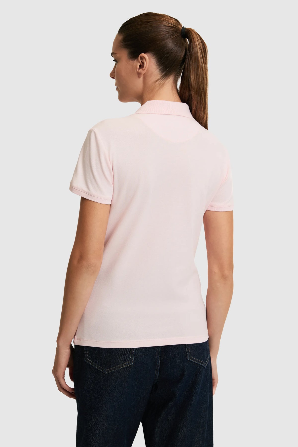 U.S. Polo Assn. Light Pink Women Light Pink Short Sleeve PiquŽ Polo Shirt SKU: G082SZ0110 PU-8814_VR078 Image 05