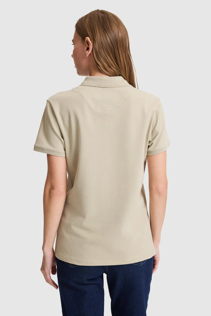 U.S. Polo Assn. Light Khaki Women Light Khaki Short Sleeve PiquŽ Polo Shirt SKU: G082SZ0110 PU-8814_VR183 Image 05