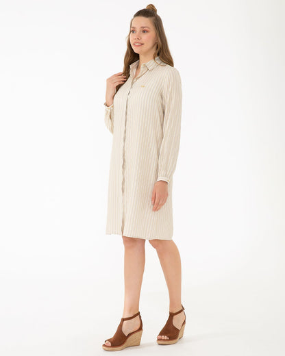 Beige Woven Dress U.S. Polo Assn.