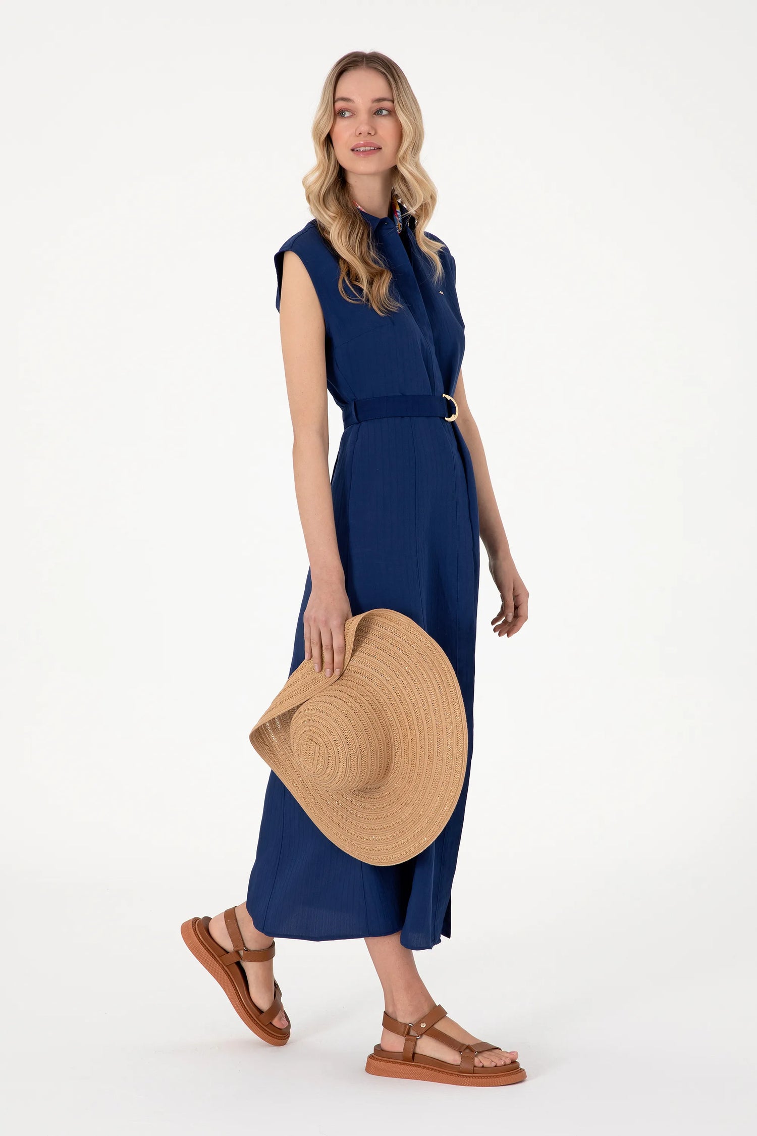 U.S. Polo Assn. Navy Women Navy Woven Dress SKU: G082SZ0320 2098537_VR033 Image 03