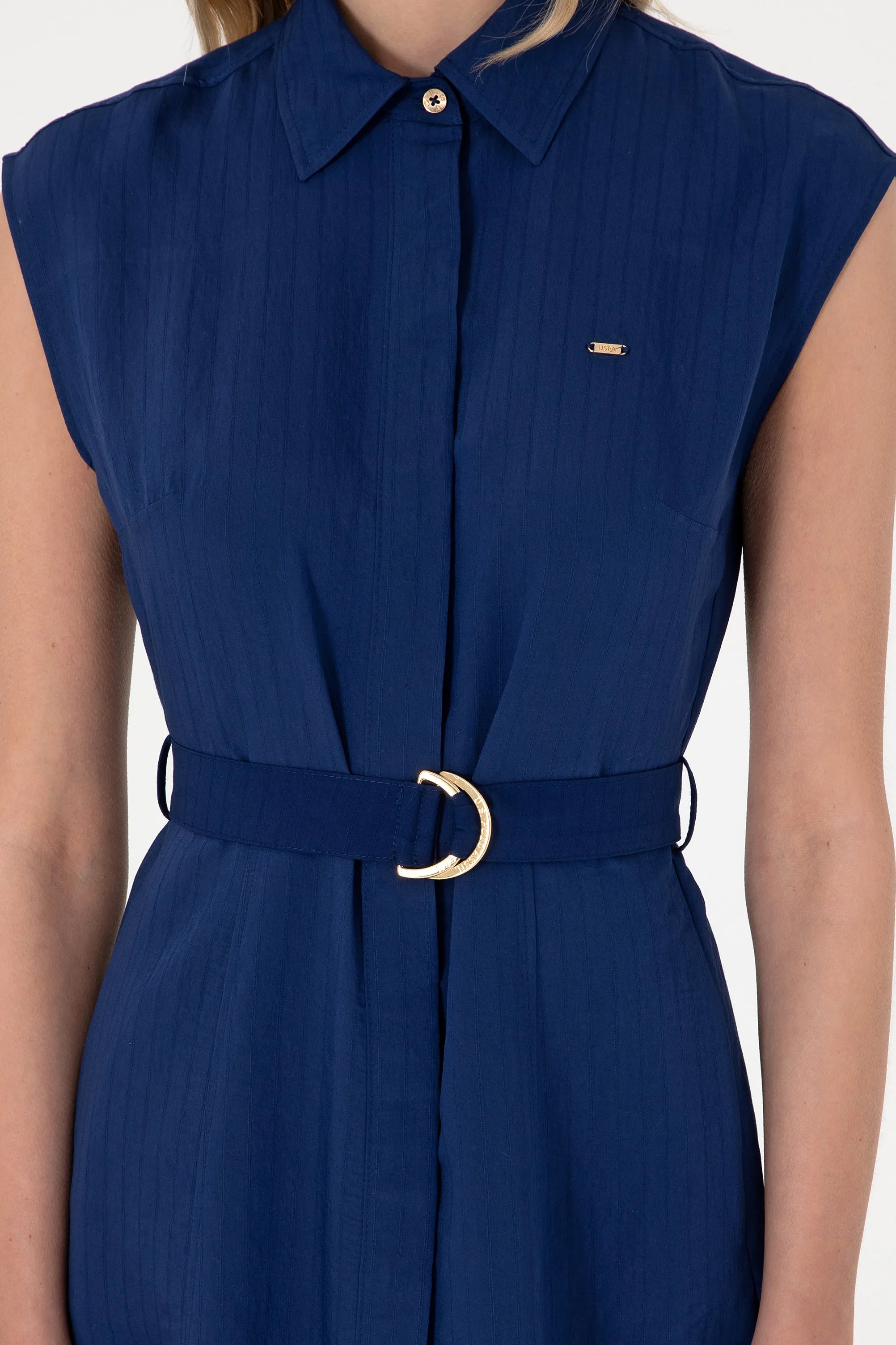 U.S. Polo Assn. Navy Women Navy Woven Dress SKU: G082SZ0320 2098537_VR033 Image 05