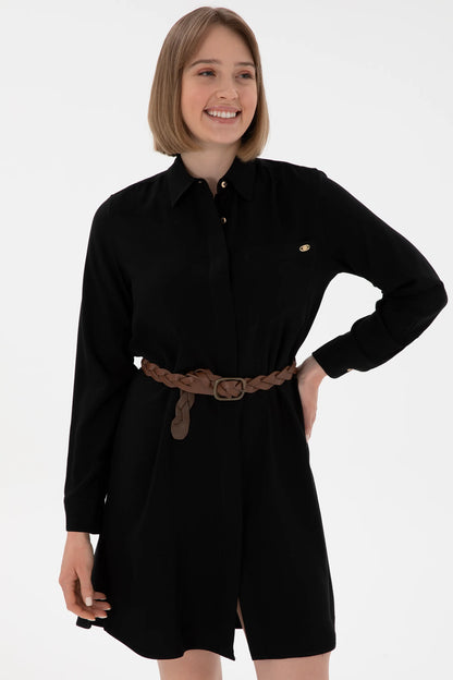 U.S. Polo Assn. Black Women Black Woven Dress SKU: G082SZ0320 2119558_VR046 Image 02