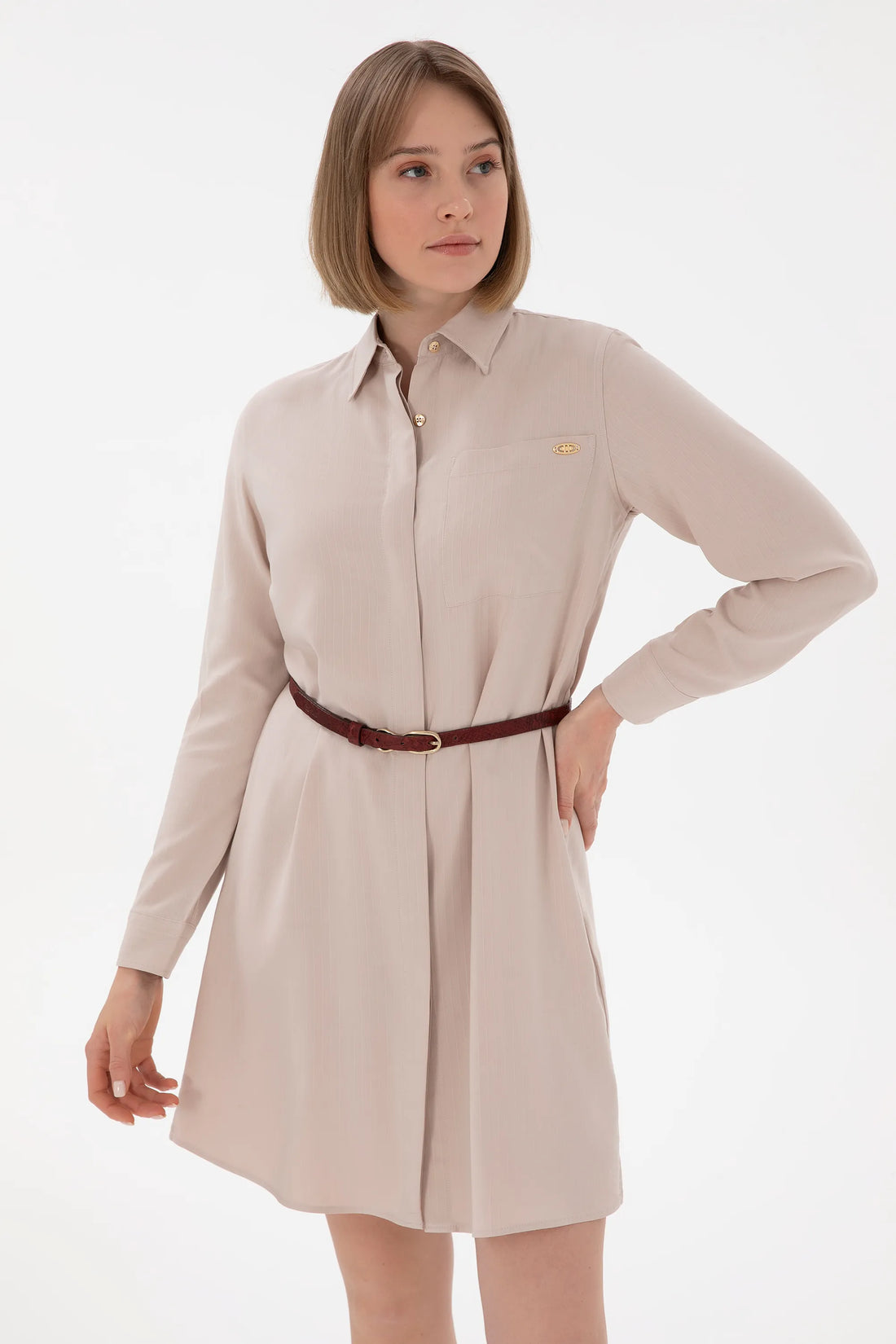 U.S. Polo Assn. Sand Women Sand Woven Dress SKU: G082SZ0320 2119558_VR085 Image 02