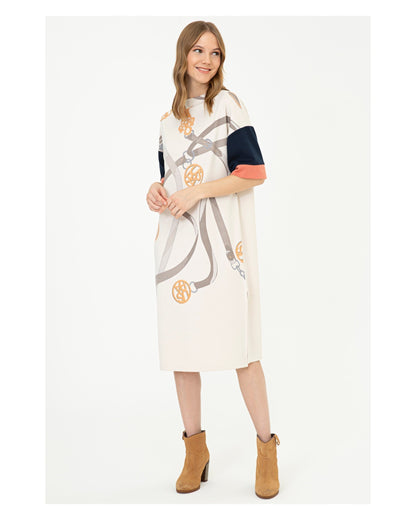 Beige Knitting Dress U.S. Polo Assn.
