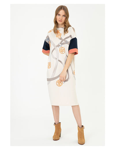 Beige Knitting Dress U.S. Polo Assn.