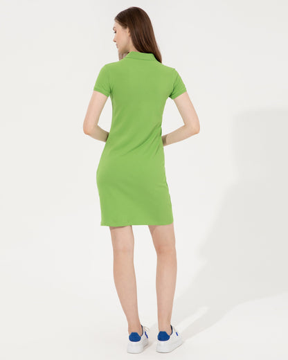 Light Green Knitted Dress U.S. Polo Assn.