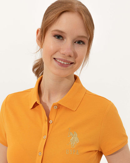 Orange Knitted Dress U.S. Polo Assn.