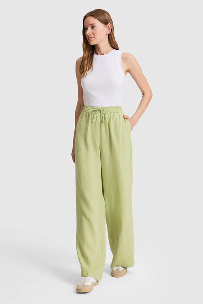 U.S. Polo Assn. Ages Women Sage Wide Leg Drawstring Slip on Trousers SKU: G082SZ0780 PU-9842_VR016 Image 01