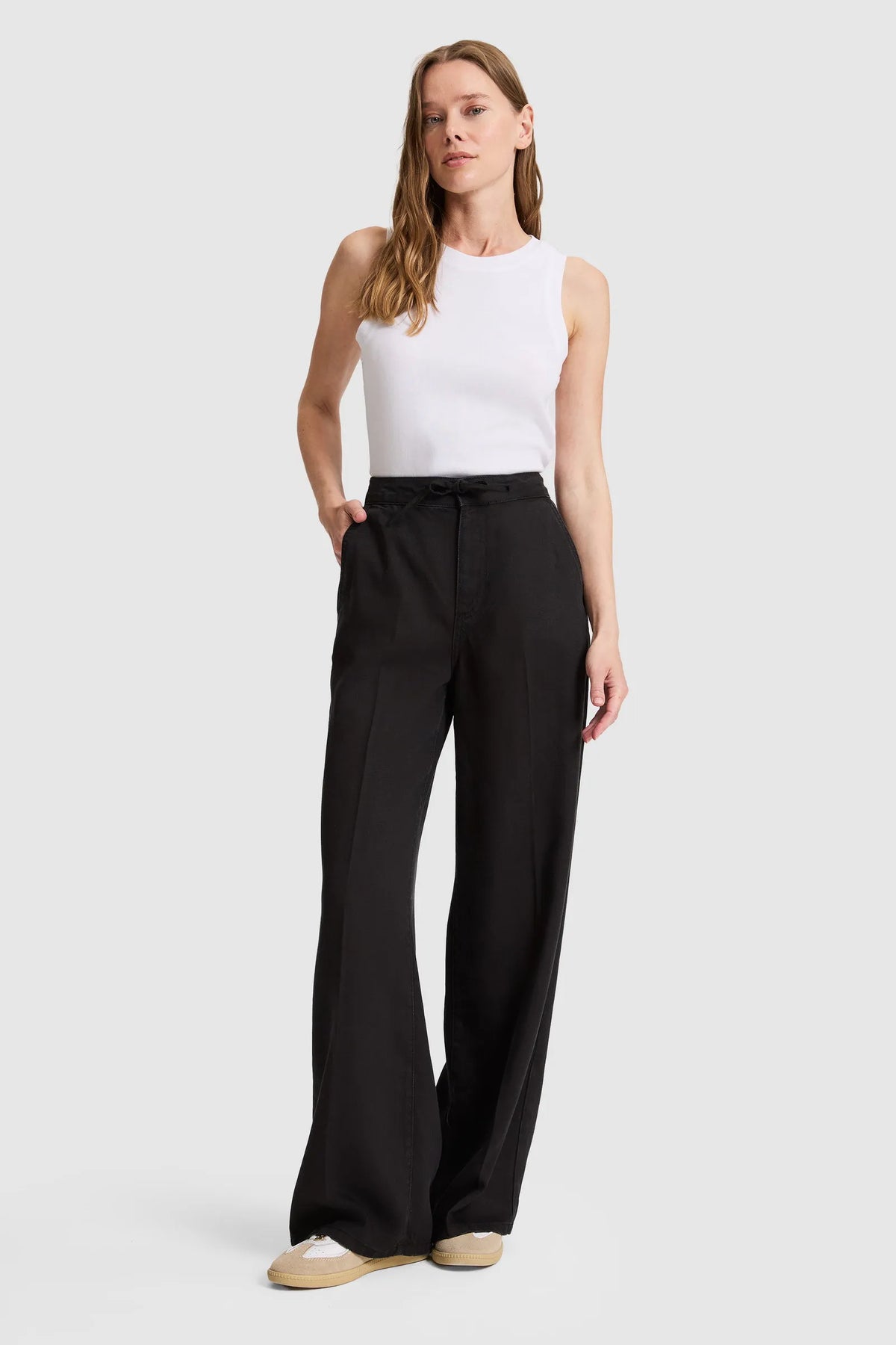 U.S. Polo Assn. Black Women Black Wide Leg Jeans SKU: G082SZ0800 PU-10567_DN0027 Image 01