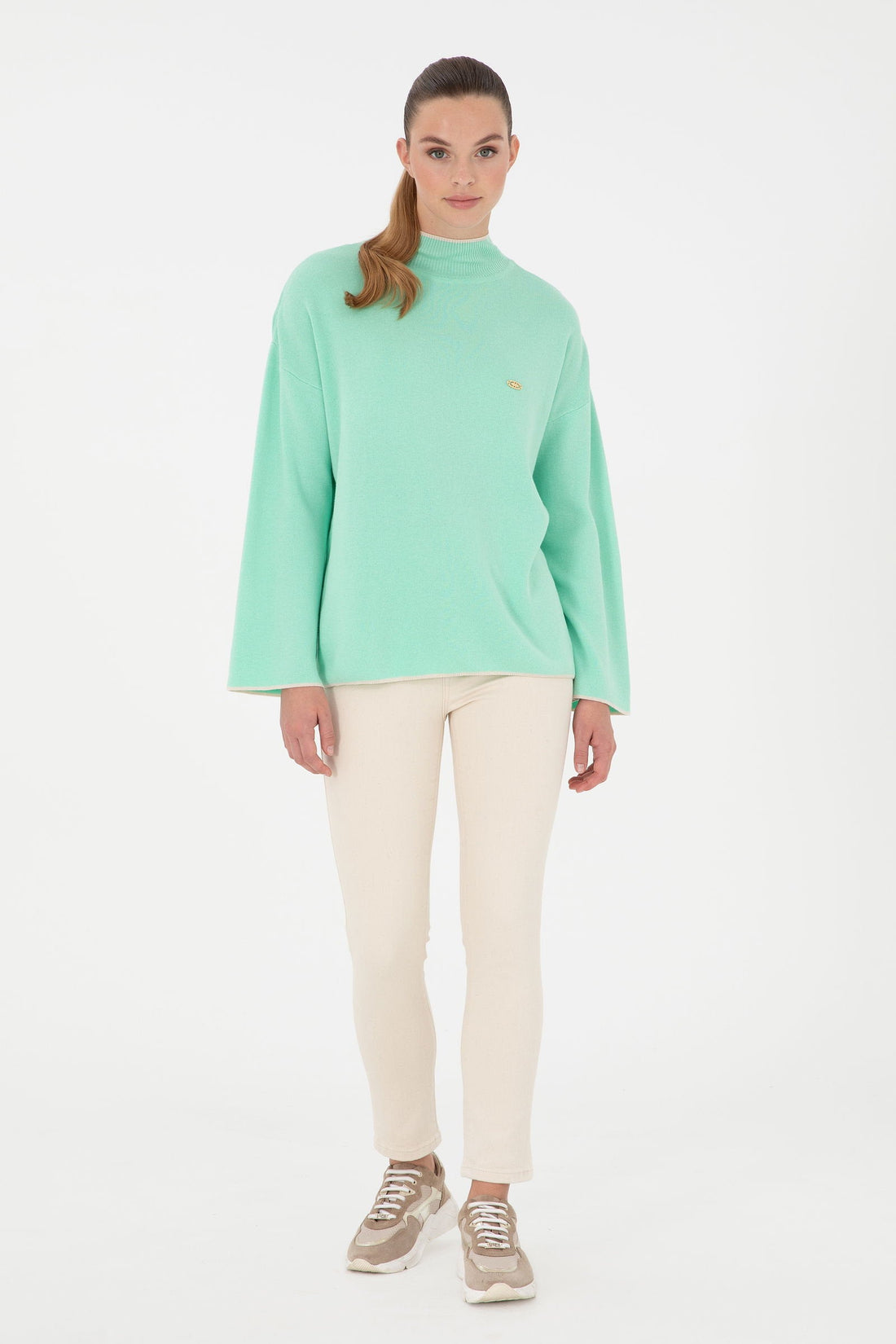 Beige High Waist Skinny Fit Denim Trousers_G082SZ0800 1948333_VR049_01